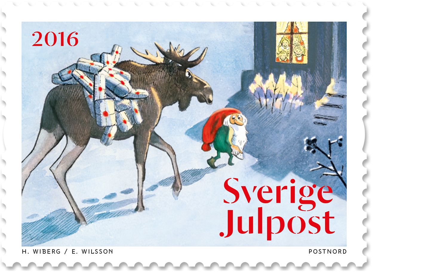 Frimärksutgåva 2016, Tomtar