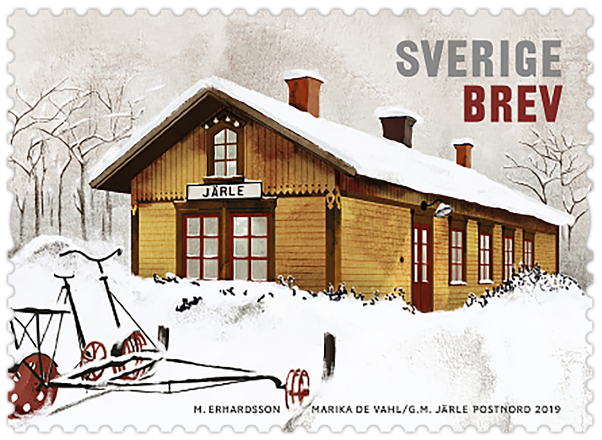 Frimärksutgåva Stationshus, 7 november 2019.