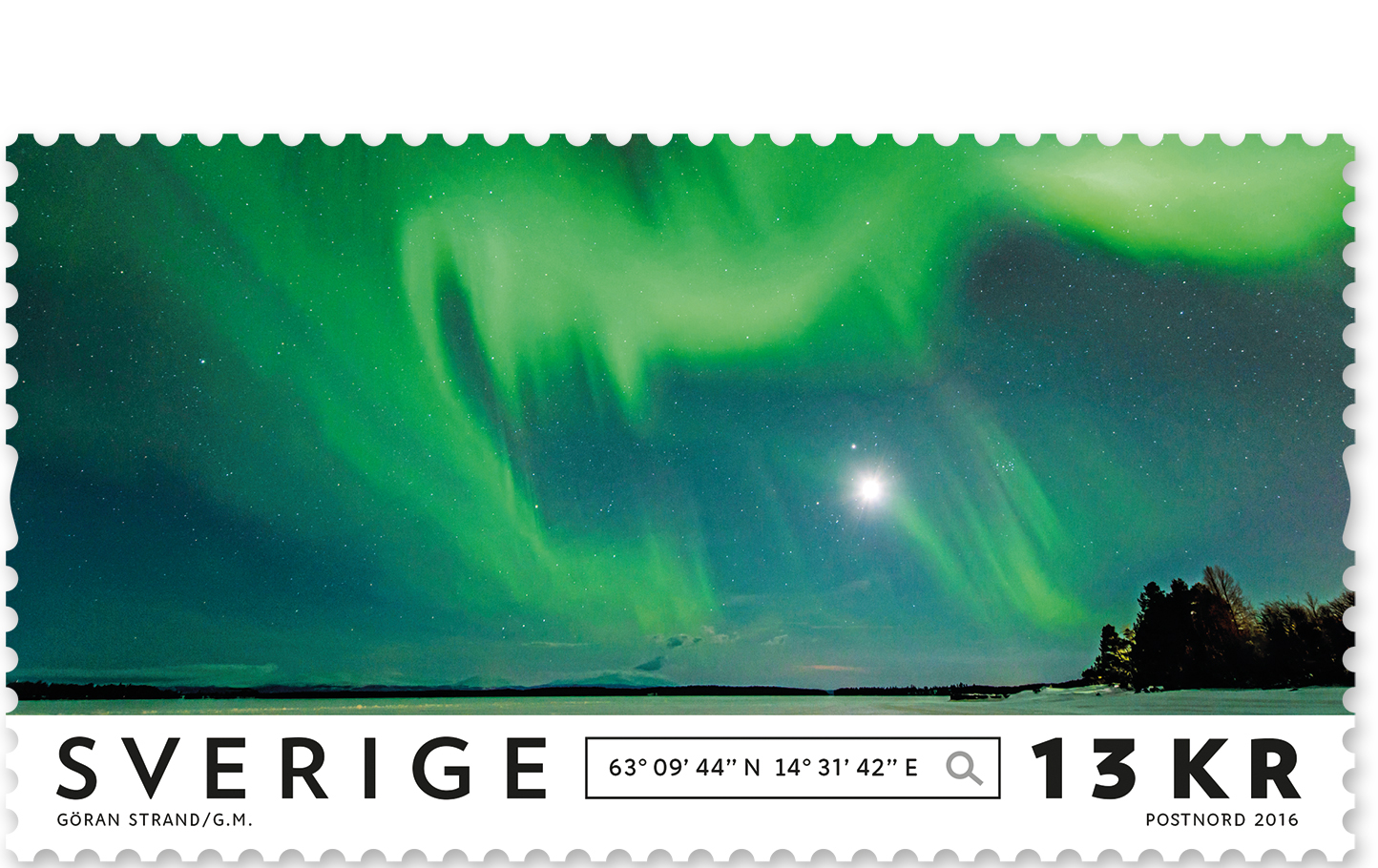 Frimärksutgåva 2016, Norrsken