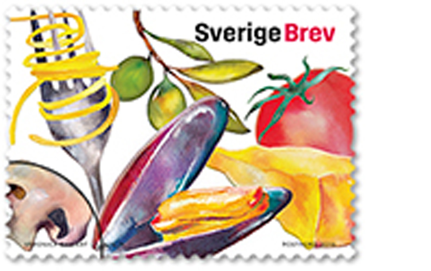Frimärksutgåva 2016, Mat i Sverige